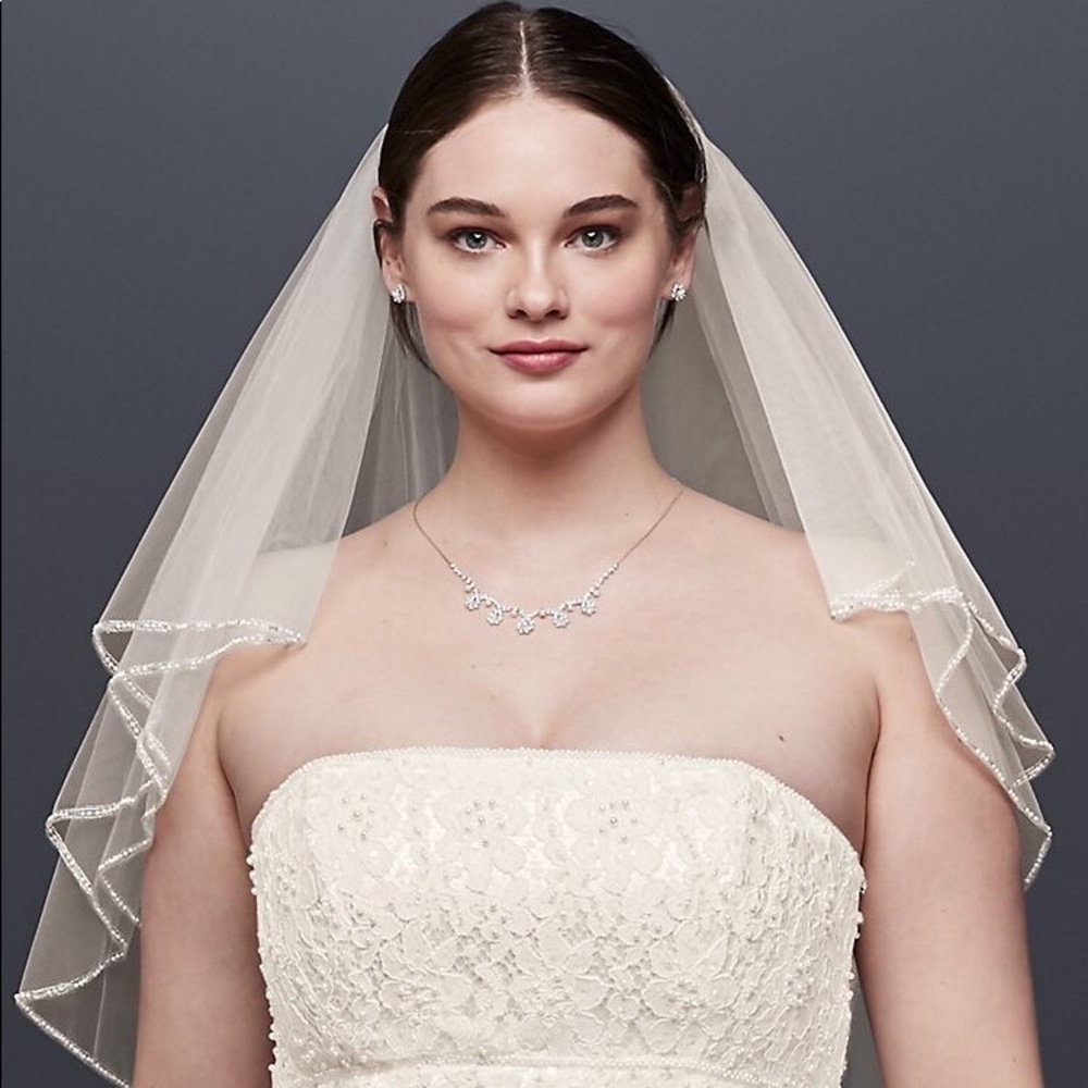 David’s bridal two tiered veil